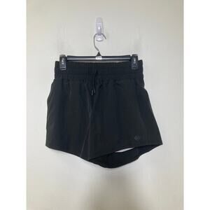 SSCO Black High Waist Drawstring Athletic Shorts Sz S